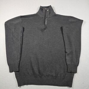 East River Clothing Vintage Men’s Large 1/4 Zip Pullover Mock Neck  Sweater
